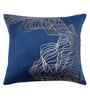 Blue Velvet Abstract 16X16 Inches Cushion Covers (Pack of 2)