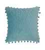 Blue Velvet Abstract 16X16 Inches Cushion Covers (Pack of 2)