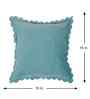 Blue Velvet Abstract 16X16 Inches Cushion Covers (Pack of 2)