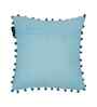 Blue Velvet Abstract 16X16 Inches Cushion Covers (Pack of 3)