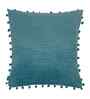 Blue Velvet Abstract 16X16 Inches Cushion Covers (Pack of 3)