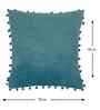 Blue Velvet Abstract 16X16 Inches Cushion Covers (Pack of 5)