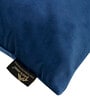 Blue Floral Velvet 16 x 16 Inch Cushion Covers (Set of 2)