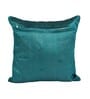 Blue Velvet Floral 16x16 inches Cushion Covers (Pack of 2)