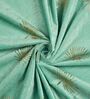 Blue Velvet Abstract 5 Foot Ring Top Window Curtain