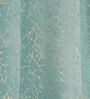 Blue Velvet Abstract 7 Foot Ring Top Door Curtain