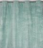 Blue Velvet Abstract 9 Foot Ring Top Door Curtains Set Of 2