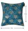 Blue Velvet Floral 16X16 Inches Cushion Covers (Pack of 2)