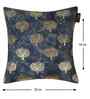 Blue Velvet Floral 16X16 Inches Cushion Covers (2Pcs)