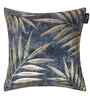 Blue Velvet Floral 16X16 Inches Cushion Covers (5Pcs)