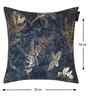 Blue Velvet Floral 16X16 Inches Cushion Covers (5Pcs)