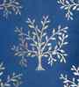Blue Velvet Floral 16X16 Inches Cushion Covers (Pack of 5)
