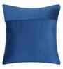 Blue Velvet Floral 16X16 Inches Cushion Covers (Pack of 5)