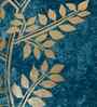 Blue Velvet Floral 16X16 Inches Cushion Covers (5Pcs)