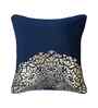 Blue Velvet Geometric 12X12 Inches Cushion Covers (Pack of 5)