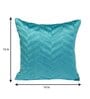 Blue Velvet Geometric 16x16 inches Cushion Covers (Pack of 2)