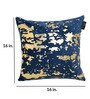 Blue Abstract Velvet 16 x 16 Inches Cushion Covers (Set of 2)