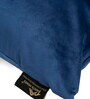 Blue Quoted Velvet 16 x 16 Inches Cushion Covers (Set of 5)