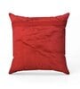 Blue Velvet Printed 16x16 inches Square Cushion Cover (1Pc)