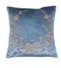 Blue Velvet Abstract 16x16 Inches Cushion Cover