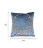 Blue Velvet Abstract 16x16 Inches Cushion Cover