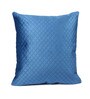Blue Velvet Solid 24x24 inches Cushion Covers (Pack of 2)
