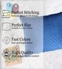 Blue Velvet Solids 18x12 inches Cushion Covers (Pack of 2)