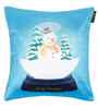 Blue Velvet Tradiional 16X16 Inches Cushion Covers (Pack of 5)