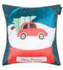 Blue Velvet Tradiional 16X16 Inches Cushion Covers (Pack of 5)