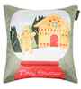 Blue Velvet Tradiional 16X16 Inches Cushion Covers (Pack of 5)