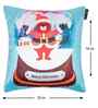 Blue Velvet Tradiional 16X16 Inches Cushion Covers (Pack of 5)