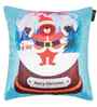 Blue Velvet Tradiional 16X16 Inches Cushion Covers (Pack of 5)