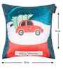 Blue Velvet Tradiional 16X16 Inches Cushion Covers (Pack of 5)