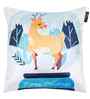 Blue Velvet Tradiional 16X16 Inches Cushion Covers (Pack of 5)