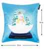 Blue Velvet Tradiional 16X16 Inches Cushion Covers (Pack of 5)