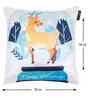 Blue Velvet Tradiional 16X16 Inches Cushion Covers (Pack of 5)