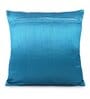 Blue Velvet Traditional 16x16 inches Cushion Covers (Pack of 2)