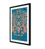 Flower With Bird Blue Vinyl Painting