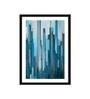 City View Blue Vinyl Painting