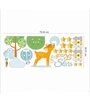 Blue Vinyl Tree Time Blue Nature Wall Sticker