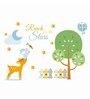 Blue Vinyl Tree Time Blue Nature Wall Sticker