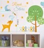 Blue Vinyl Tree Time Blue Nature Wall Sticker