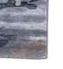 Blue Viscose Abstract 5 Ft X 8 Ft Hand Tufted Carpet