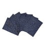 Ori (18x13) Blue Polyester (Set of 7) Table Linen Set