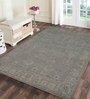 Blue Washed-out Hand Woven 8 x 5 feet Wool Carpet