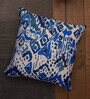Blue Traditional Polycanvas 16 x 16 Inch Cushion Cover