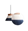 Torres Blue Wood Hanging Light
