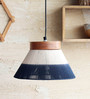 Torres Blue Wood Hanging Light