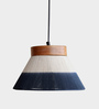 Torres Blue Wood Hanging Light