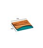 Epoxy Island Paradise Blue & Brown Resin & MDF (Set of 4) Table Coaster